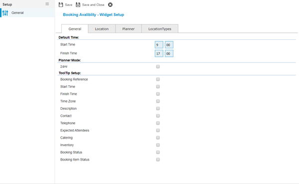 Widget - Booking Availability