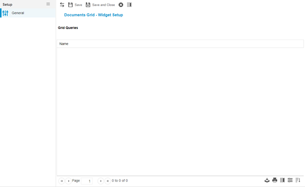 Widget - Document Grid