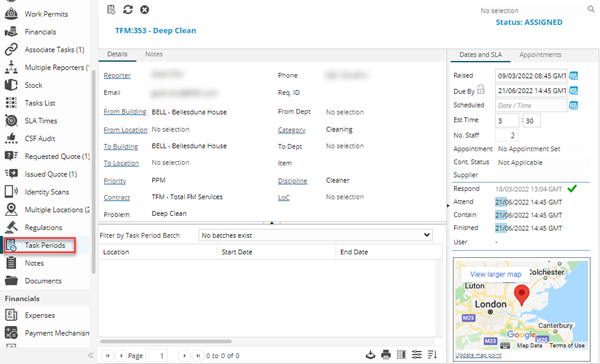 Advanced Helpdesk - Task Periods
